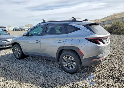 2022 Hyundai Tucson Hybrid Blue from USA, damaged, VIN KM8JBCA10NU011437